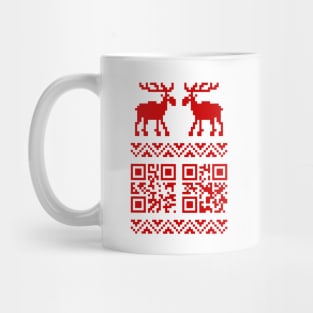 Moose QR Code Sweater Mug